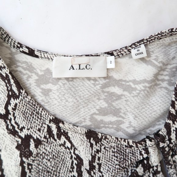 A.L.C. Python print cutout Beale maxi dress - Picture 7 of 10